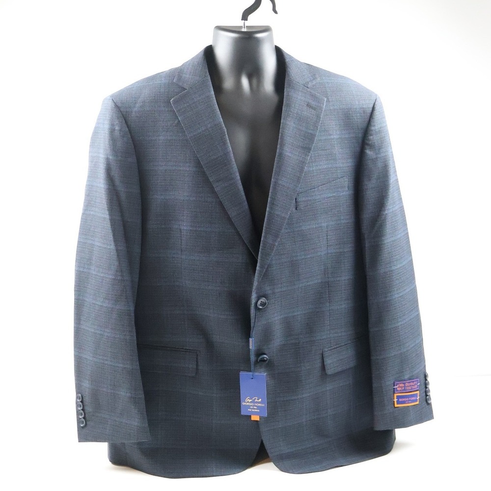 Giorgio Fiorelli 2-Piece Suit G79755 Blue Plaid 48/42 NWT